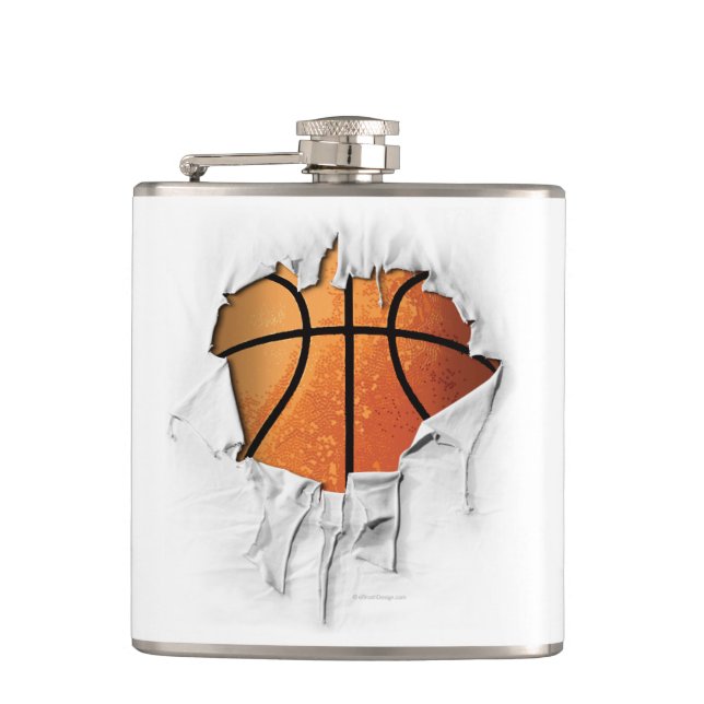 Torn Basketball Flask (Front)