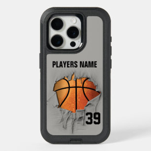 Torn Basketball iPhone 15 Pro Case