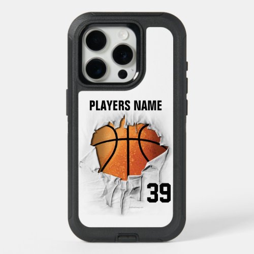 Torn Basketball iPhone 15 Pro Case