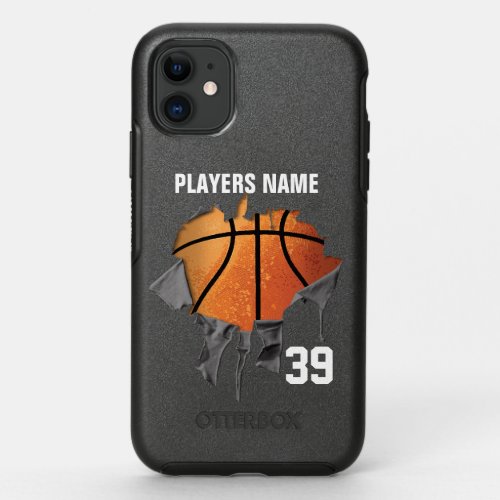 Torn Basketball OtterBox Symmetry iPhone 11 Case