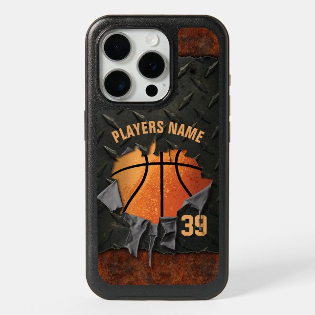 Torn Basketball OtterBox iPhone Case (Back)