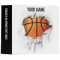 Torn Basketball Personalized Avery Binder