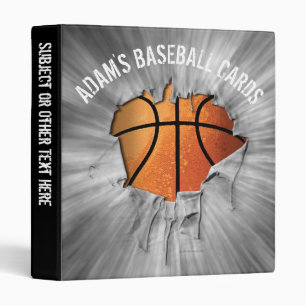 Torn Basketball Personalized Avery Binder
