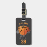 Torn Basketball (personalized) Luggage Tag at Zazzle