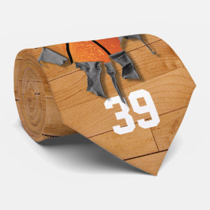 Torn Basketball (personalized) Neck Tie