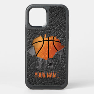 Torn Basketball (personalized) OtterBox Symmetry iPhone 12 Case