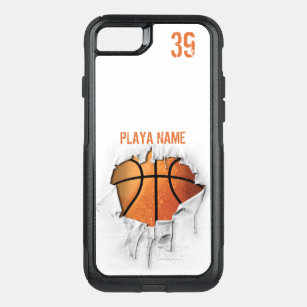 Torn Basketball (personalized) OtterBox Commuter iPhone SE/8/7 Case