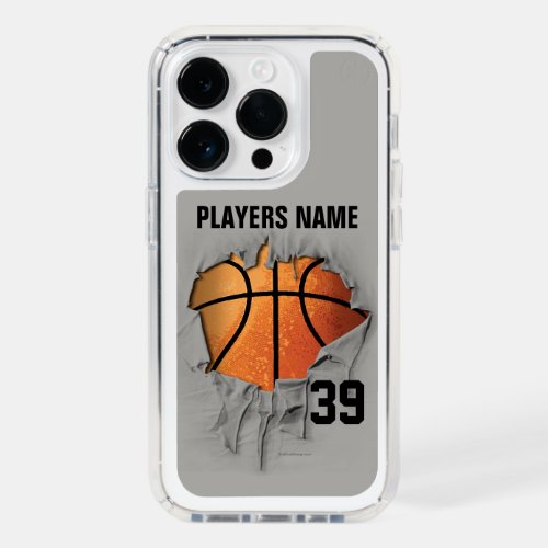 Torn Basketball Speck iPhone 14 Pro Case