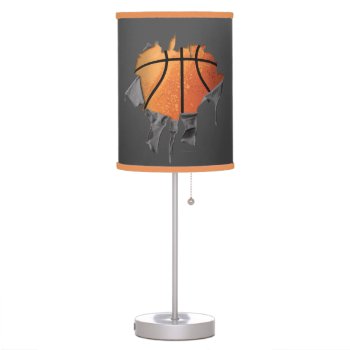 Torn Basketball Table Lamp by eBrushDesign at Zazzle