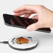 Torn Basketball Wireless Charger (Hand)