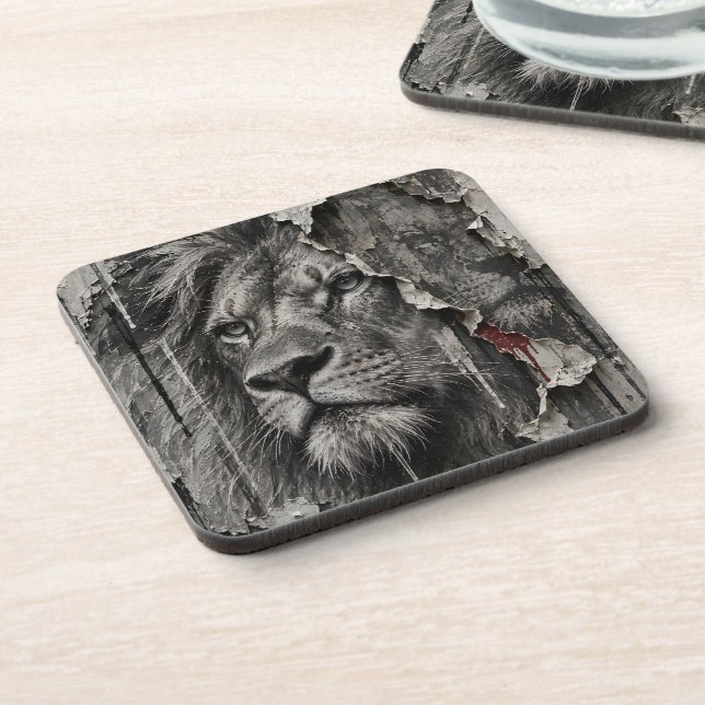 Torn Between Dignity and Decay Beverage Coaster (Left Side)