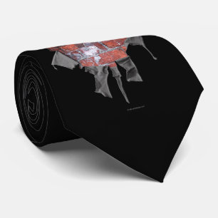 Torn Brick Wall Goalie (Hockey) Neck Tie