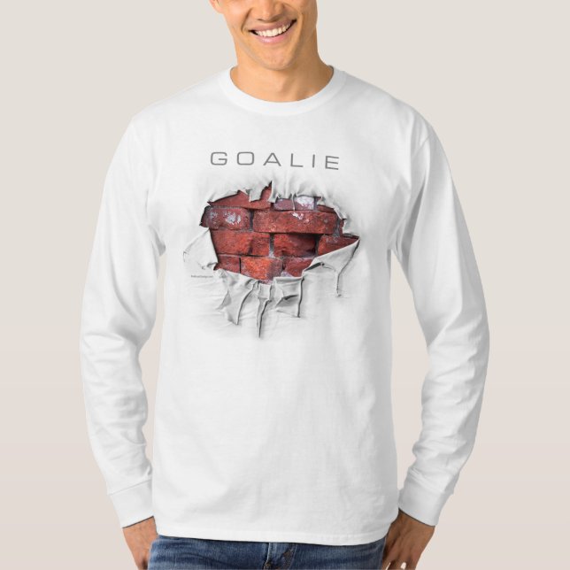 Torn Brick Wall Goalie (Soccer) T-Shirt (Front)