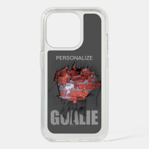 Torn Brick Wall Soccer Goalie iPhone 15 Pro Case