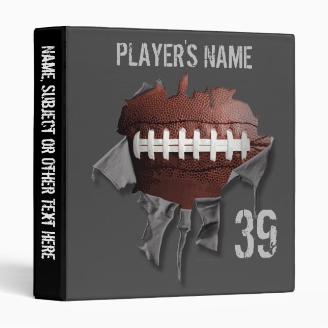 Torn Football/Basketball Combo Avery Binder (Front/Spine)