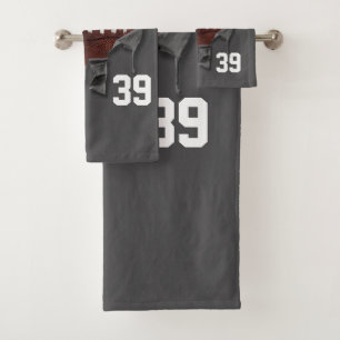 Torn Football Bath Towel Set
