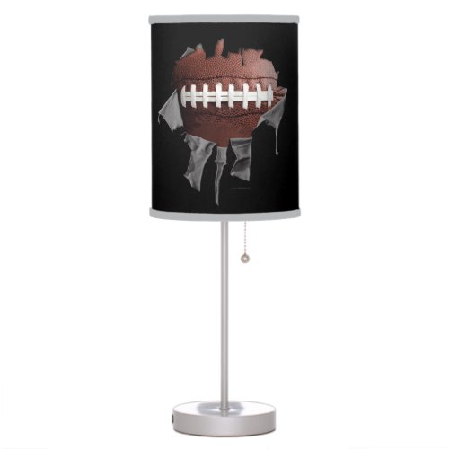 Torn Football Black Desk Lamp