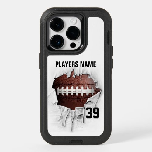 Torn Football OtterBox iPhone 14 Pro Case