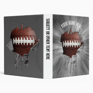 Torn Football Personalized Avery Binder