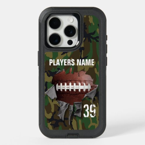 Torn Football personalized iPhone 15 Pro Case