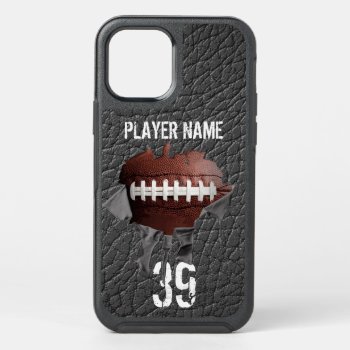 Torn Football (personalized) Otterbox Iphone Case by eBrushDesign at Zazzle