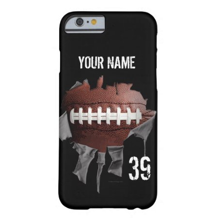 Torn Football (pesonalized) Barely There Iphone 6 Case