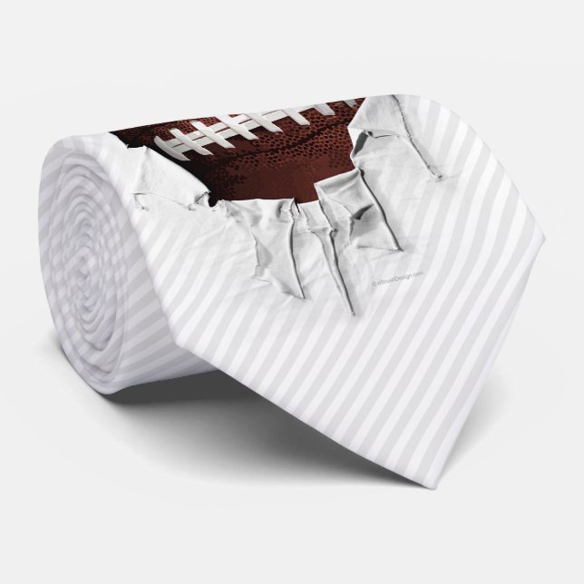 Torn Football Tie (Rolled)
