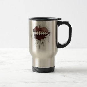 Torn Football Travel Mug
