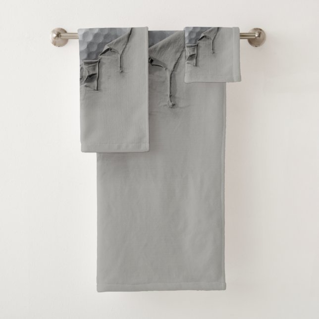 Torn Golf Ball Bath Towel Set (Insitu)