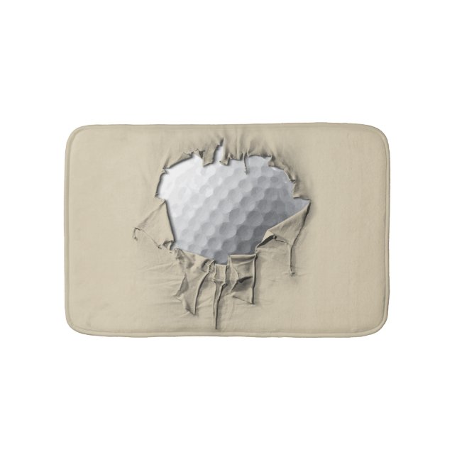 Torn Golf Ball Bathroom Mat (Front)