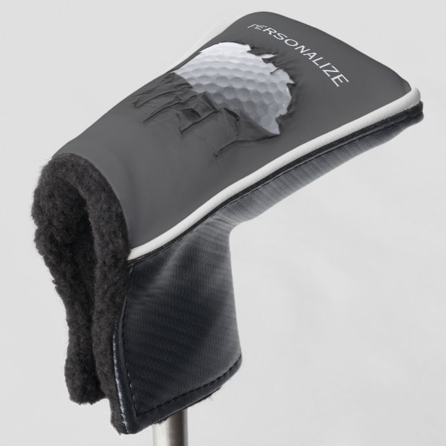 Torn Golf Ball Golf Head Cover (3/4 Front)