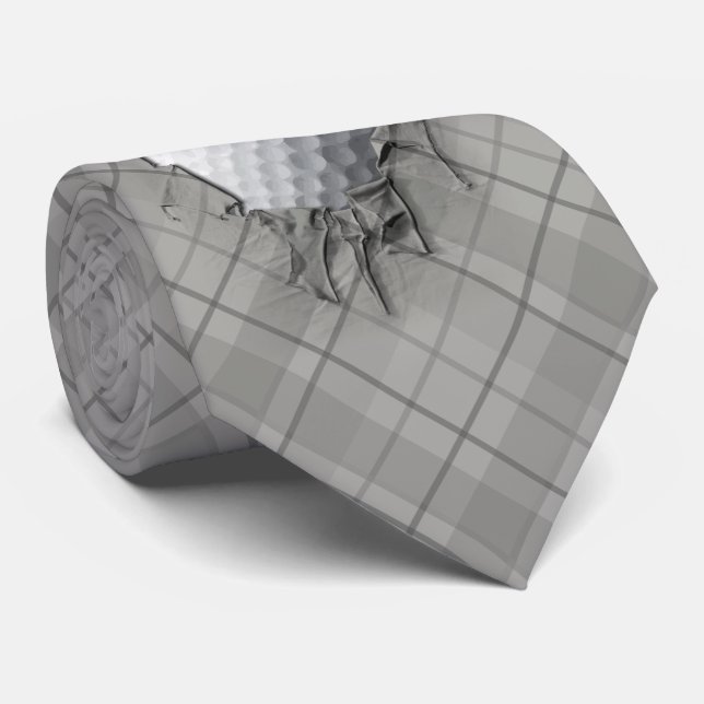 Torn Golf Ball Neck Tie (Rolled)