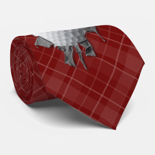 Torn Golf Ball Neck Tie