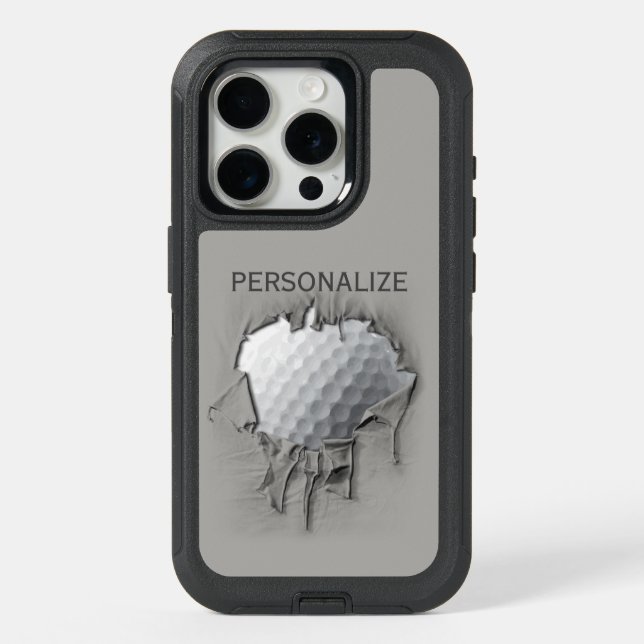 Torn Golf Ball OtterBox iPhone Case (Back)