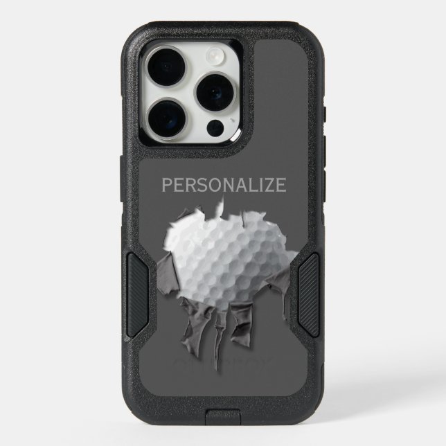 Torn Golf Ball OtterBox iPhone Case (Back)