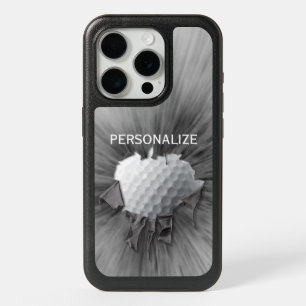 Torn Golf Ball (personalized) iPhone 15 Pro Case