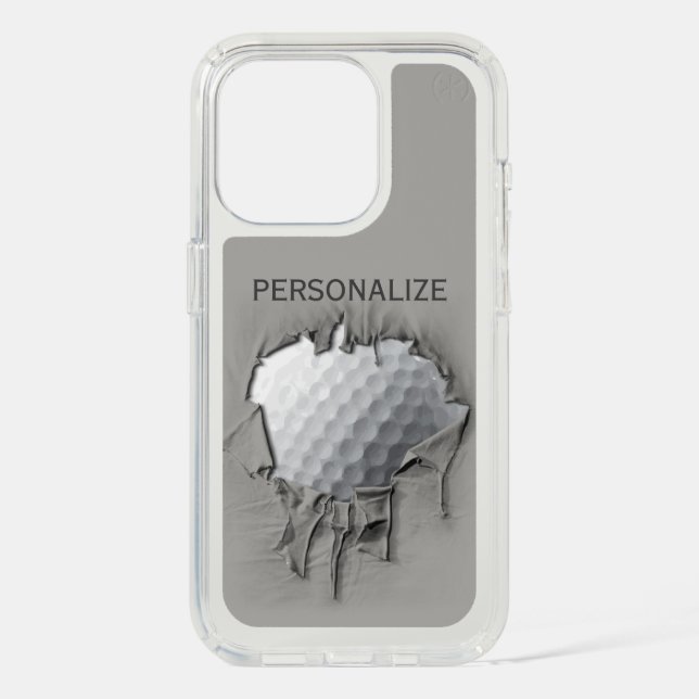 Torn Golf Ball Speck iPhone Case (Front)