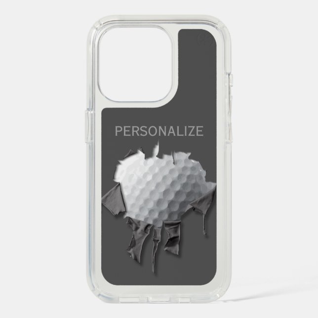 Torn Golf Ball Speck iPhone Case (Front)