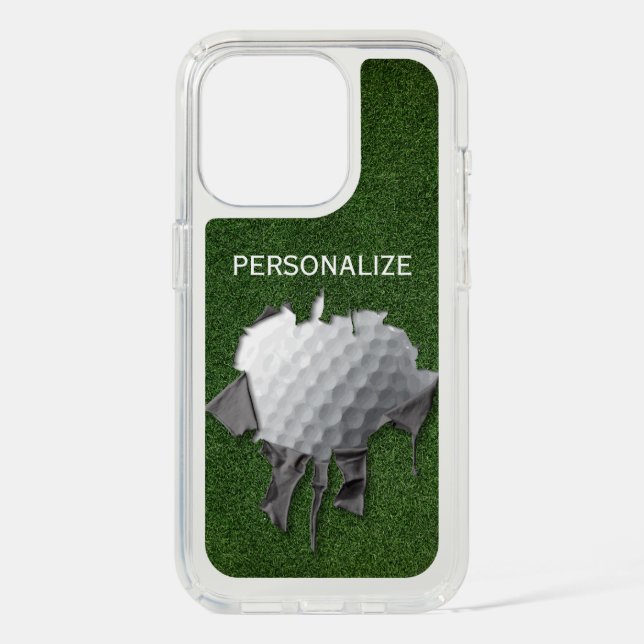 Torn Golf Ball Speck iPhone Case (Front)