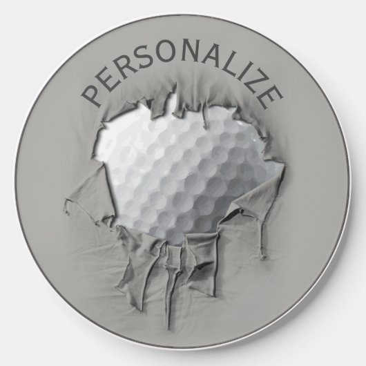Torn Golf Ball Wireless Charger (Front)