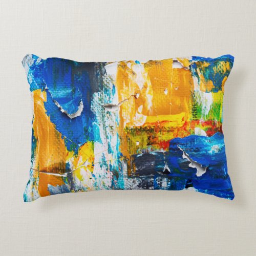Torn Painting Easel Accent Pillow