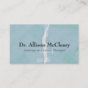 Torn Paper Business Card by ModernCard at Zazzle
