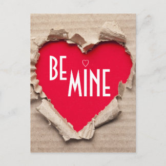 Torn Paper Heart Postcard