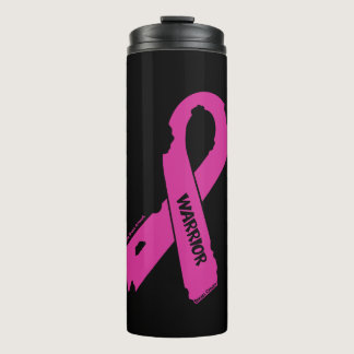 Torn Ribbon/Warrior...Breast Cancer Thermal Tumbler