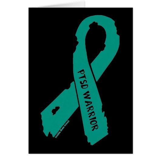 Torn Ribbon/Warrior...PTSD Cards (Front)