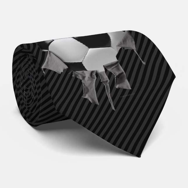 Torn Soccer Neck Tie (Rolled)