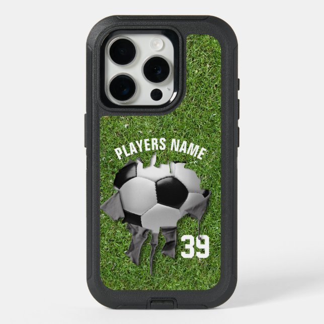 Torn Soccer OtterBox iPhone Case (Back)