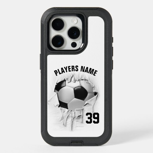 Torn Soccer OtterBox iPhone Case (Back)