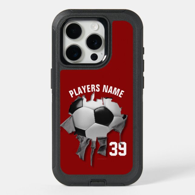 Torn Soccer OtterBox iPhone Case (Back)