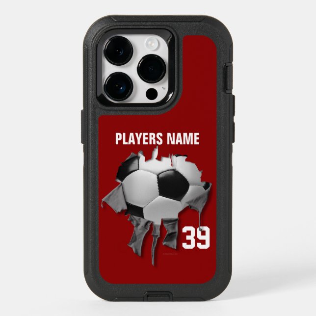 Torn Soccer OtterBox iPhone Case (Back)